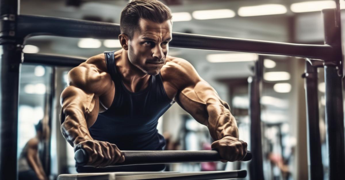 Dipy ćwiczenia: Poradnik do pompek na poręczach – triceps w akcji!